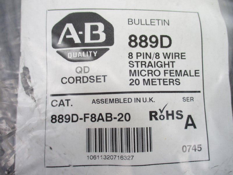 ALLEN BRADLEY 889D-F8AB-20 SER. A NSMP