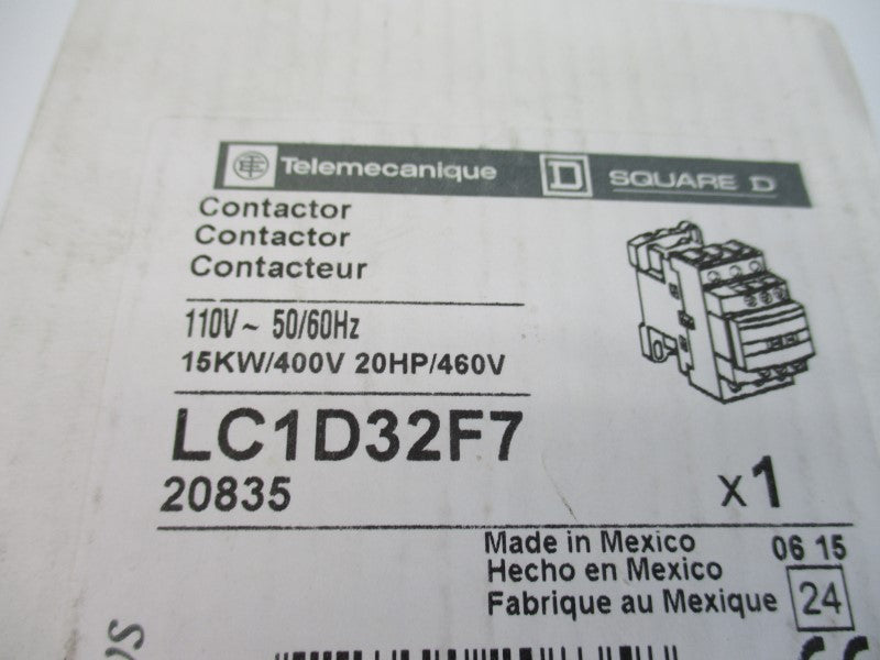 TELEMECANIQUE LC1D32F7 110V 50A NSMP