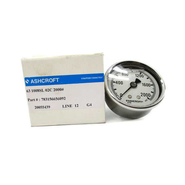 ASHCROFT 631008SL02C2000# 0-2000PSI NSMP