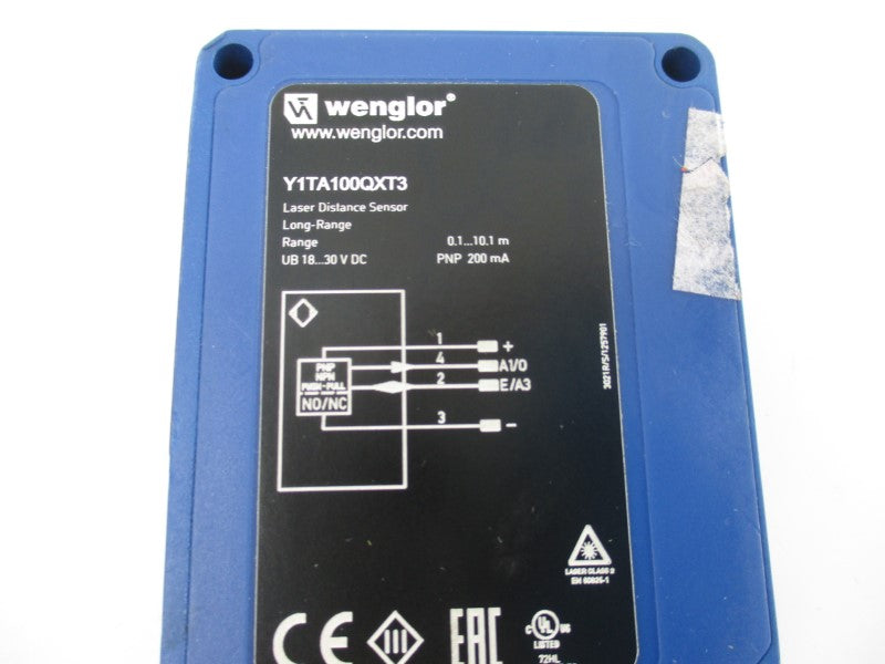 WENGLOR Y1TA100QXT3 18-30VDC 0.1-10.1M NSNP