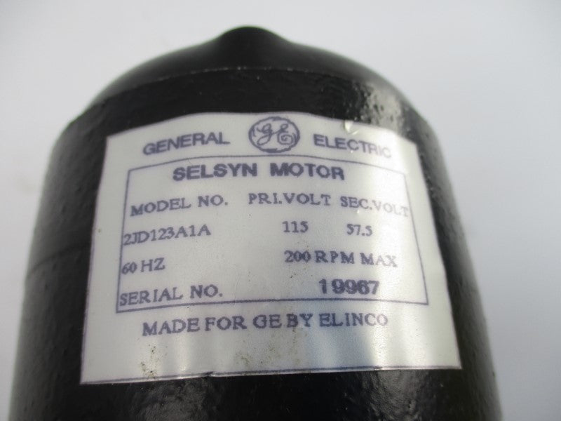 GENERAL ELECTRIC 2JD123A1A 115V 200RPM NSNP