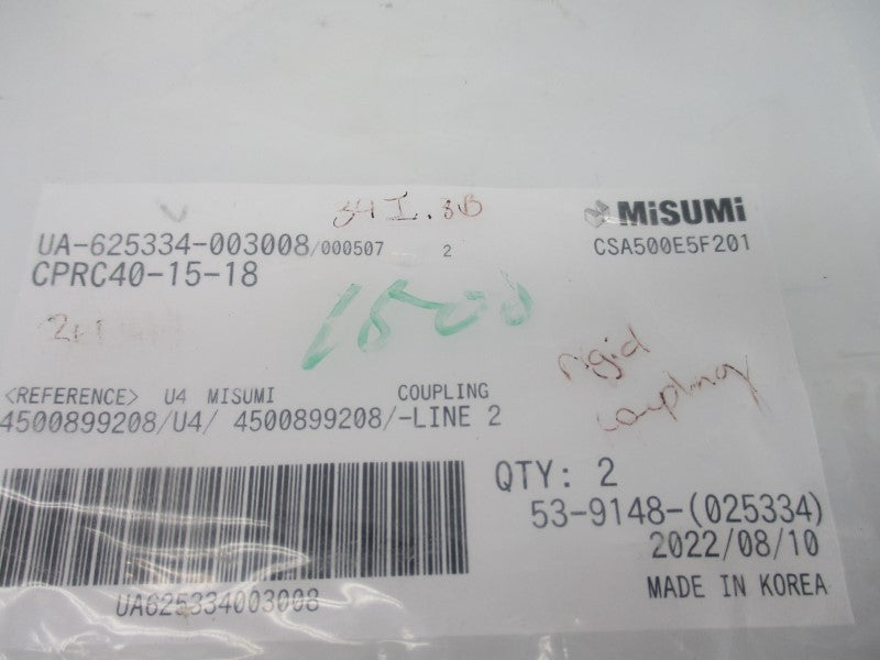 MISUMI CPRC40-15-18 (PKG OF 2) NSMP