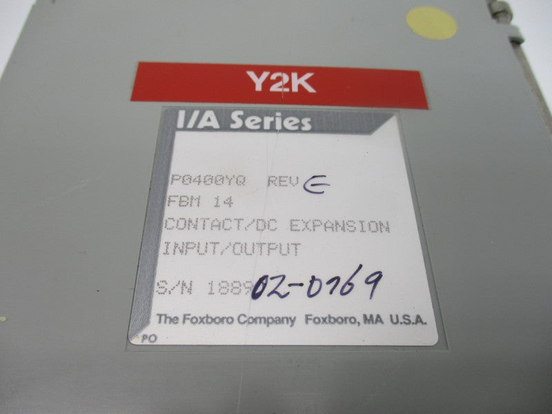 FOXBORO P0400YQ REV. E NSNP