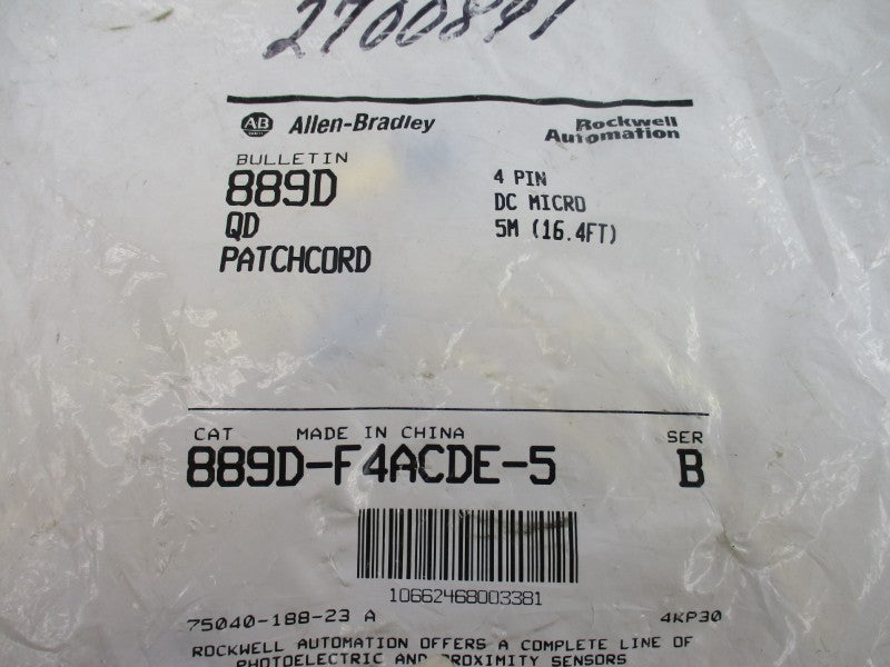ALLEN BRADLEY 889D-F4ACDE-5 SER. B NSMP