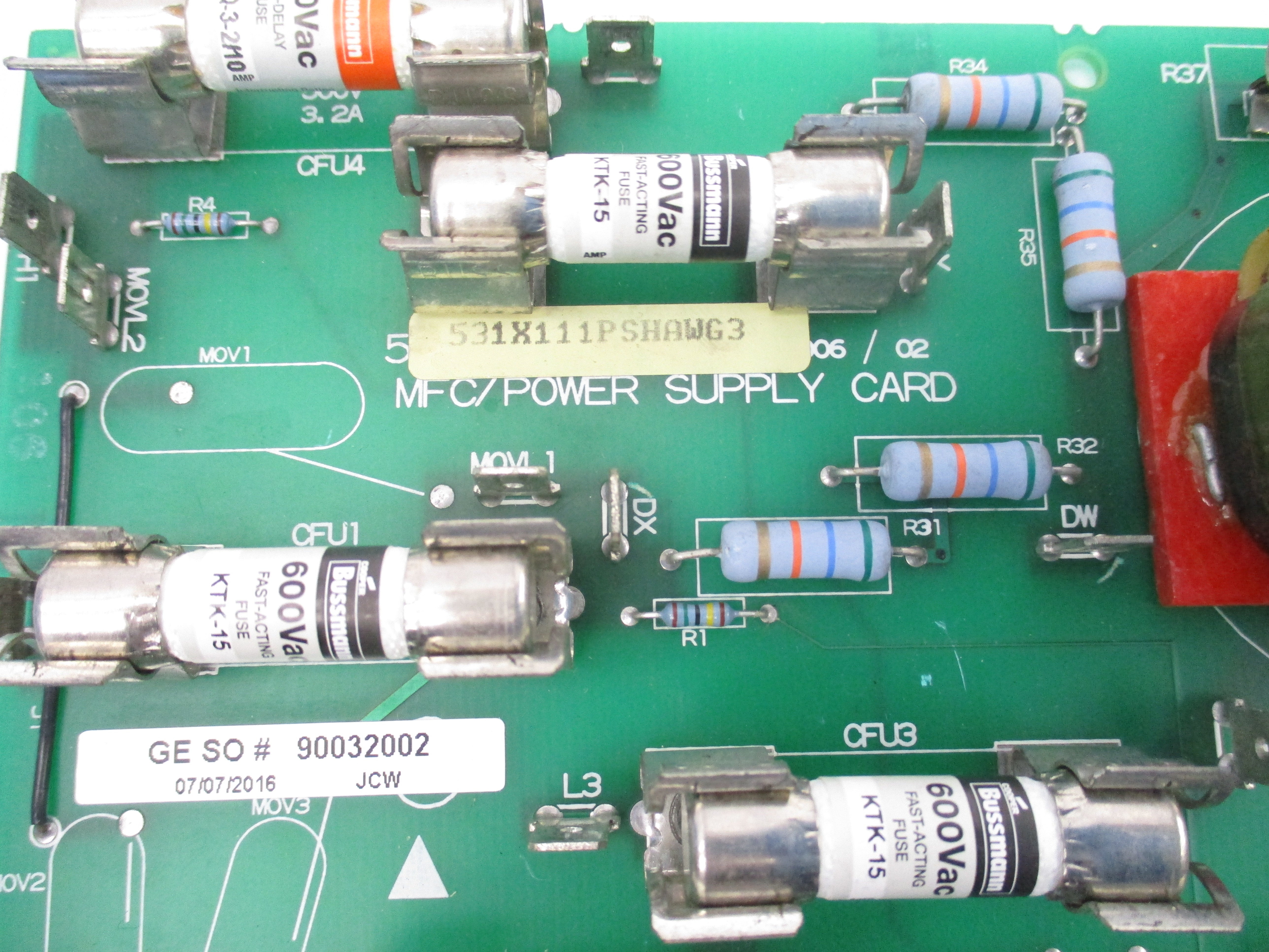 GENERAL ELECTRIC 531X111PSHAWG3 UNMP