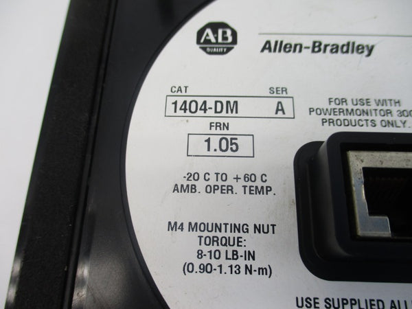 ALLEN BRADLEY 1404-DM SER. A F/W 1.05 (AS PICTURED) NSNP