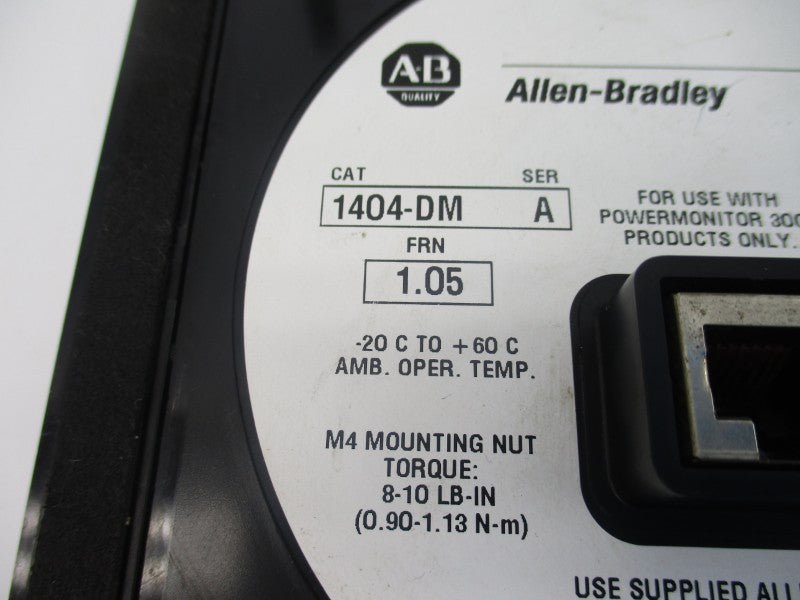 ALLEN BRADLEY 1404-DM SER. A F/W 1.05 (AS PICTURED) NSNP