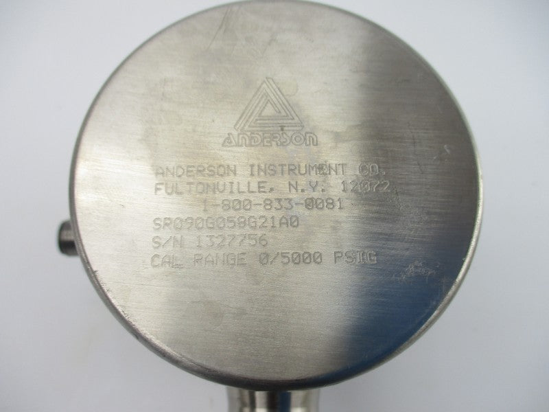 ANDERSON INSTRUMENT SR090G058G21A0 0-5000PSI UNMP
