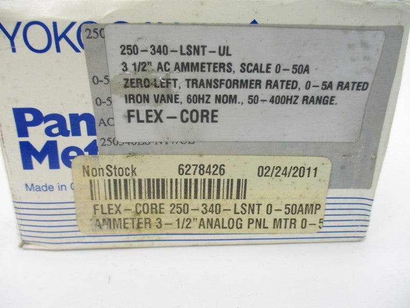 YOKOGAWA 250-340-LSNT-UL 0-50ACA NSMP