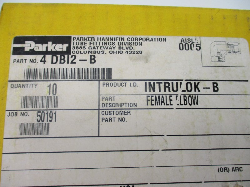PARKER 4DBI2-B (PKG OF 10) NSMP