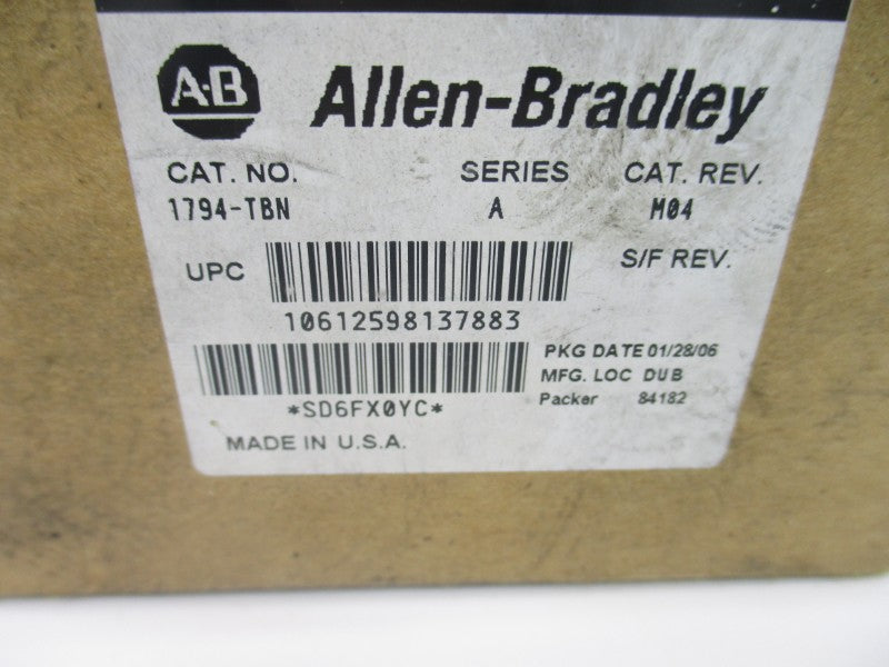ALLEN BRADLEY 1794-TBN SER. A 240VAC 10A REV. A02 NSMP