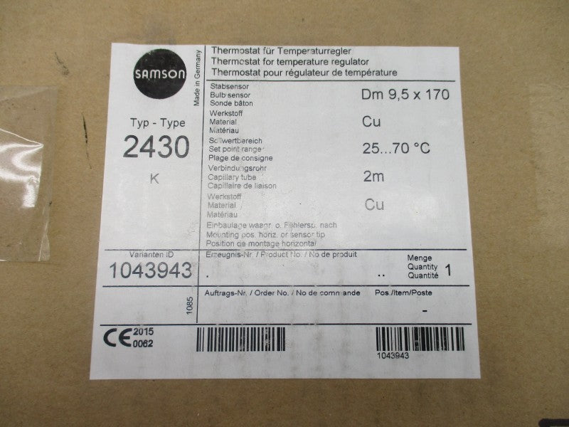 SAMSON 2430 1043943 NSMP
