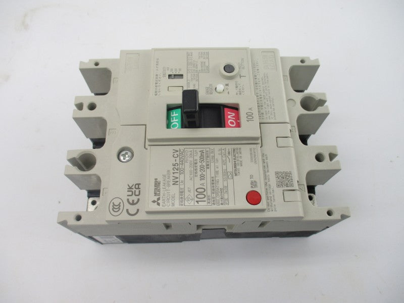 MITSUBISHI ELECTRIC NV125-CV3P100A 100-440VAC 100A NSMP