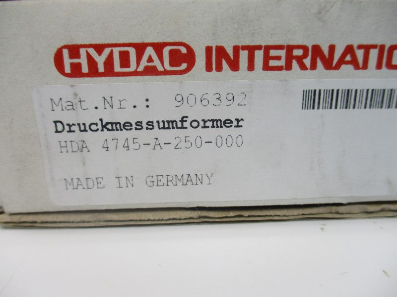 HYDAC HDA4745-A-250-000 906392 8-30VDC NSMP