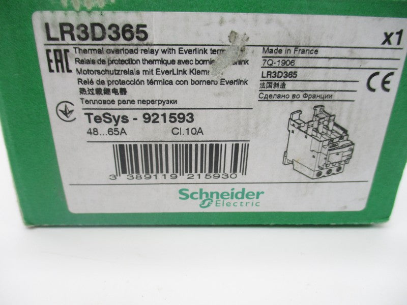 SCHNEIDER ELECTRIC LR3D365 600V 48-46A NSMP