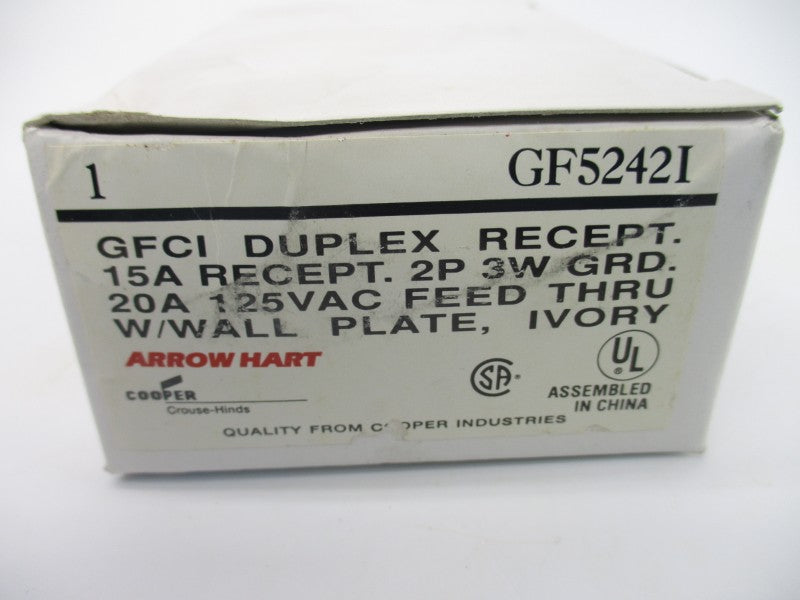 ARROW HART GF5242I 125VAC 20A (IVORY) NSMP