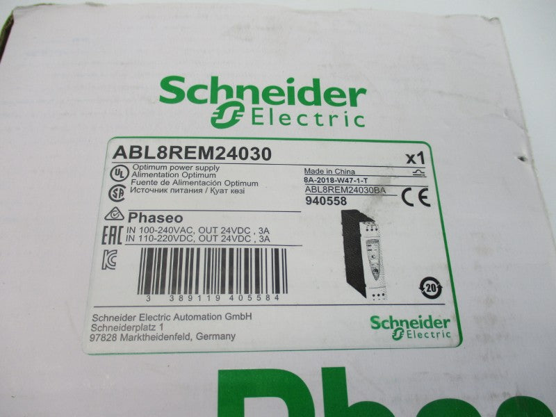 SCHNEIDER ELECTRIC ABL8REM24030 100-240VAC 0.9-1.8A  NSMP