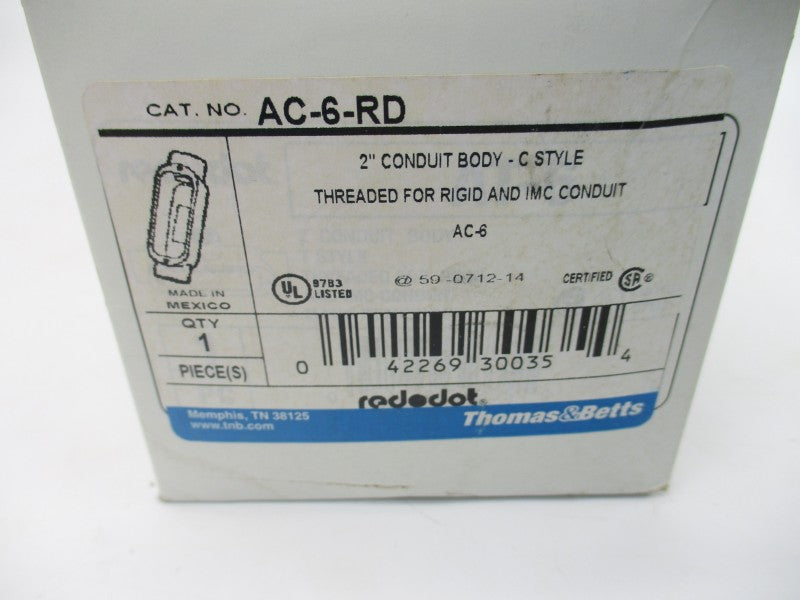THOMAS & BETTS AC-6-RD 2" NSMP