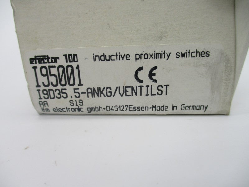 IFM EFECTOR I95001 I9D35.5-ANKG/VENTILIST 10-36VDC NSMP