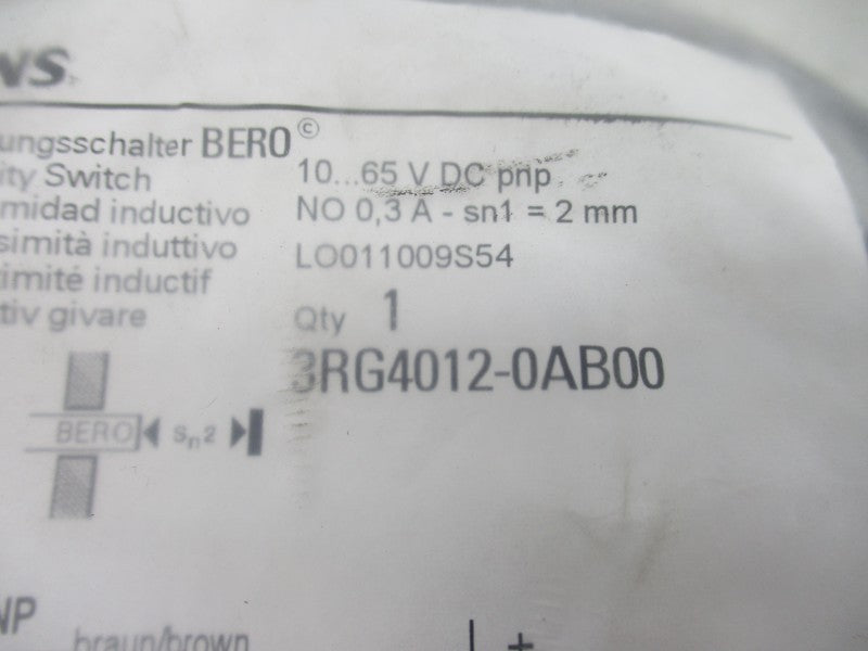 SIEMENS 3RG4012-0AB00 10-65VDC NSMP