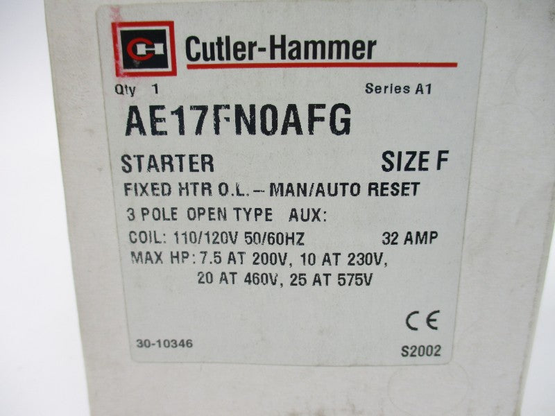 CUTLER HAMMER AE17FN0AFG SER. A1 110/120V 32A NSMP