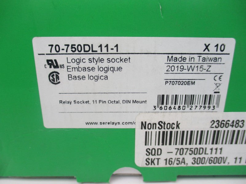 SCHNEIDER ELECTRIC 70-750DL11-1 600V 5A (PKG OF 10) NSMP