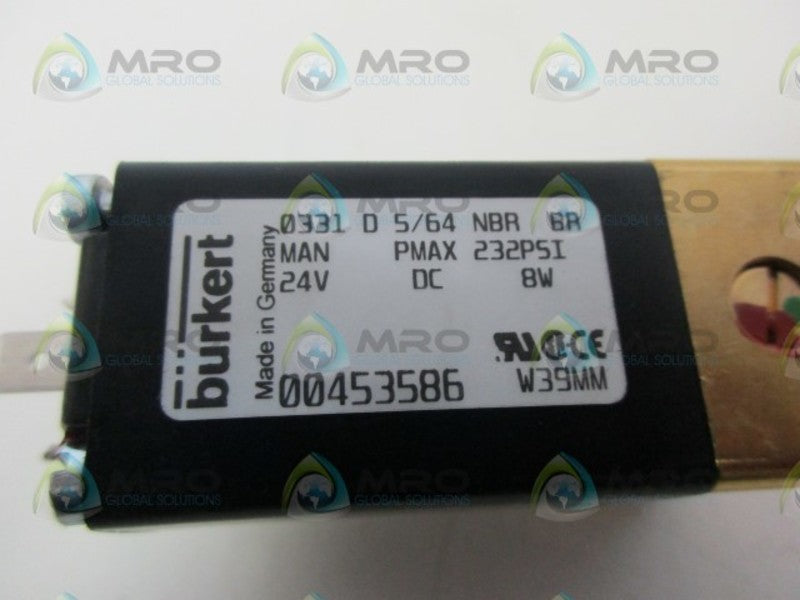 BURKERT 00453586 SOLENOID VALVE NSNP