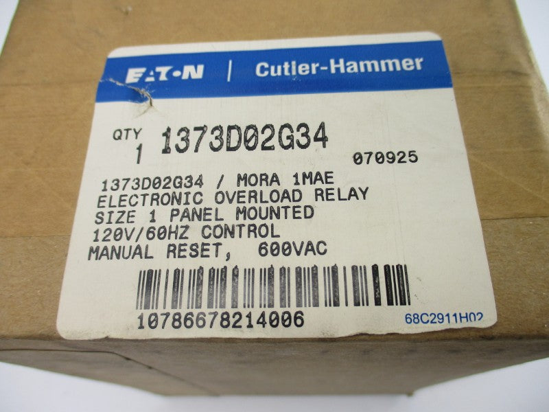 CUTLER HAMMER 1373D02G34 MORA1MAE 600VAC NSFS