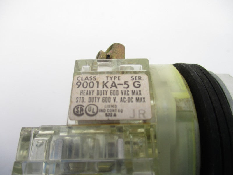 SQUARE D 9001KA-5 SER. G 600VAC (NO BULB) NSNP