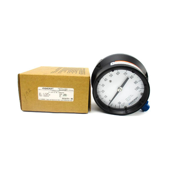 ASHCROFT 45-1379-SS-04L-30IMV&100# 30-100PSI 4-1/2" NSMP