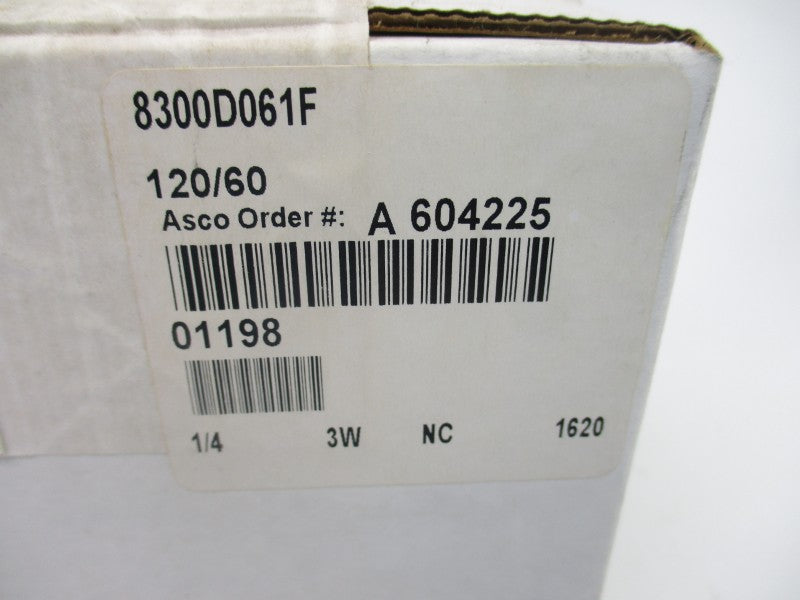 ASCO 8300D061F 120V 1/4" NSFS