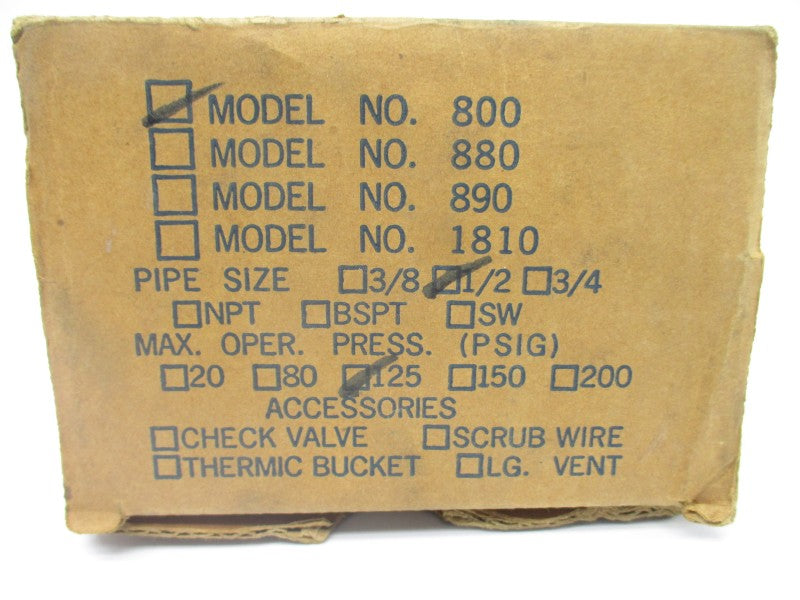 ARMSTRONG 800 125PSI 1/2" NSMP