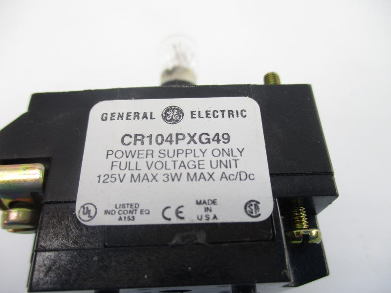 GENERAL ELECTRIC CR104PXG49 125VAC/DC NSNP