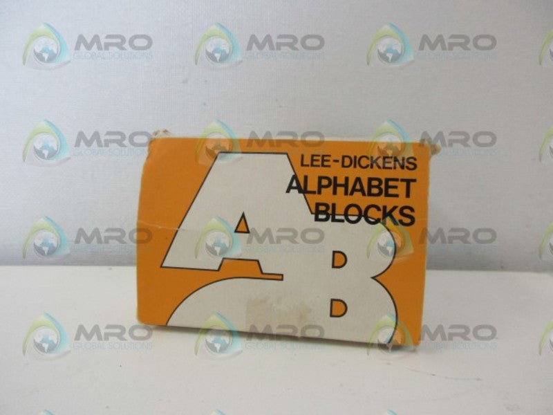 LEE-DICKENS I ALPHABET BLOCK NSMP