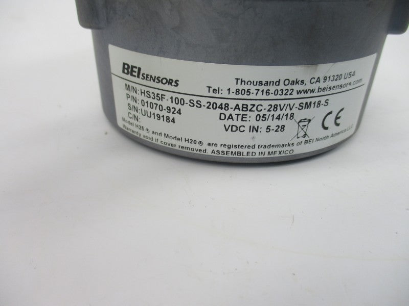 BEI SENSOR HS3F-100-SS-2048-ABZC-28V/V-SM18-S 01070-924 5-28VDC NSNP