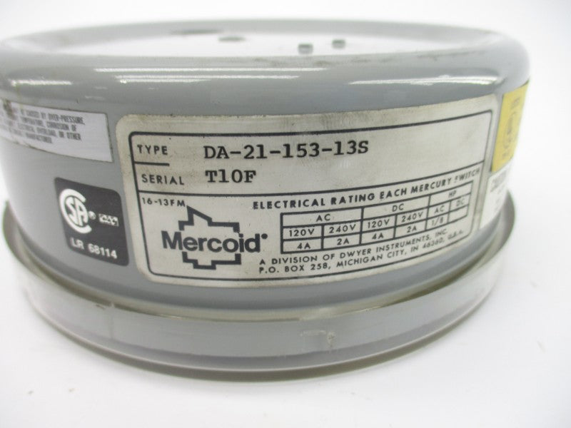 MERCOID DA-21-153-13S 120/240V 2/4A NSNP