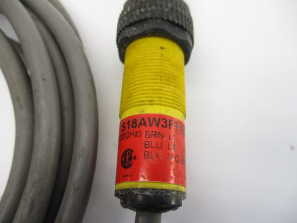 BANNER ENGINEERING S18AW3FF100 20-250V UNMP