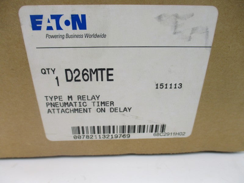 EATON D26MTE SER. A2 120V .1-180S NSMP