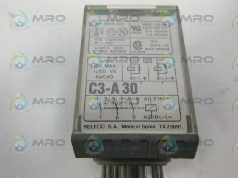 RELECO C3-A-30 RELAY UNMP