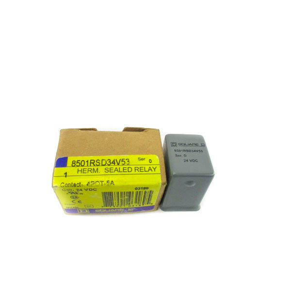 SQUARE D 8501RSD34V53 SER. D 24VDC 5A NSMP