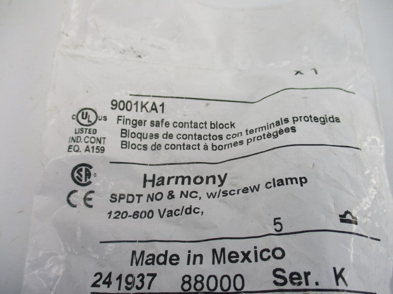 SCHNEIDER ELECTRIC 9001KA1 120-600VAC/DC NSMP