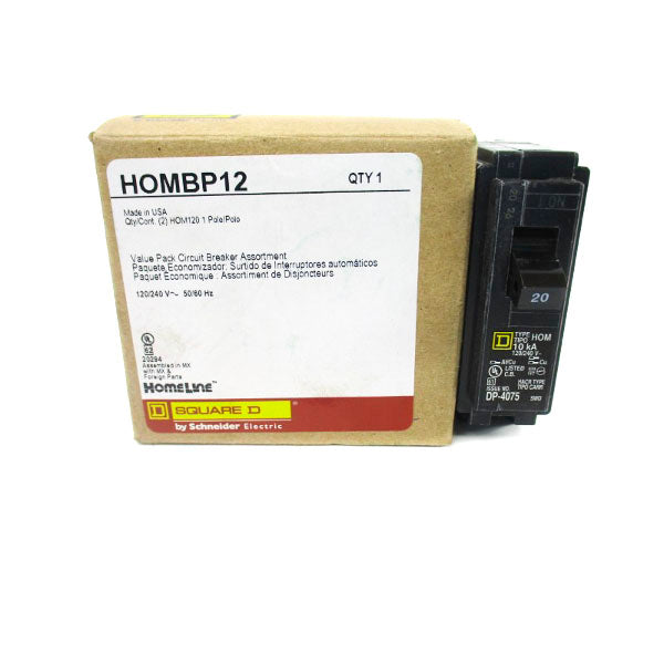 SQUARE D HOMBP12 120/240V 20A (PKG OF 2) NSMP