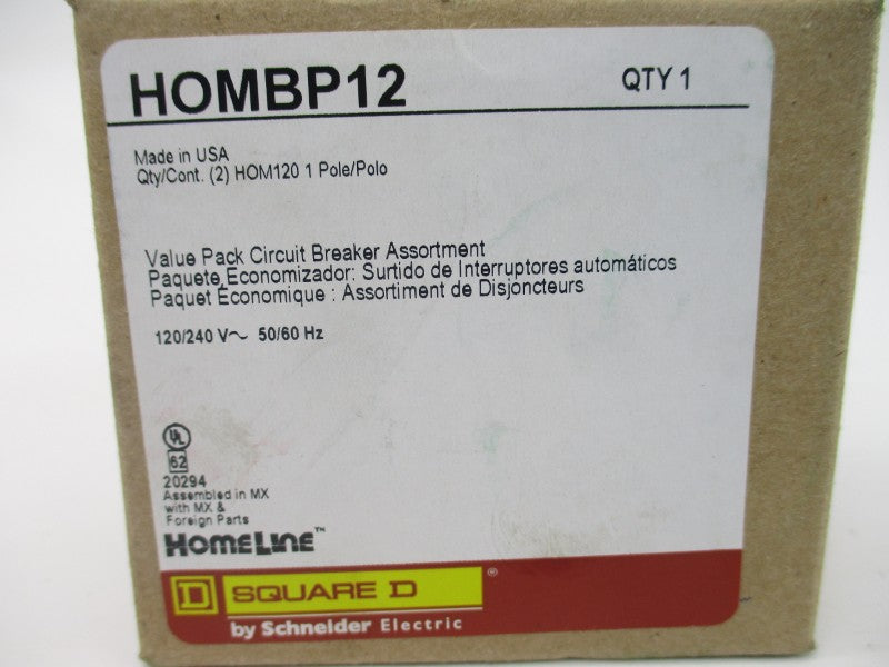 SQUARE D HOMBP12 120/240V 20A (PKG OF 2) NSMP