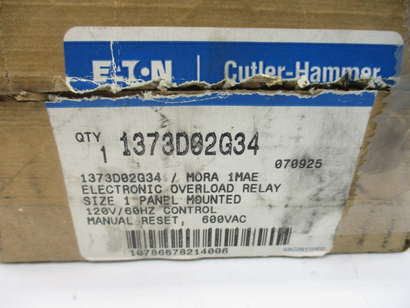 EATON 1373D02G34 MORA1MAE 120V 25A NSMP