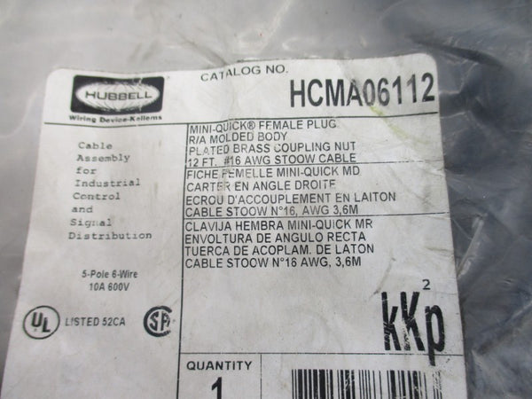 HUBBELL HCMA06112 600V 10A NSMP
