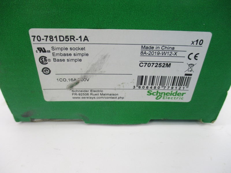 SCHNEIDER ELECTRIC 70-781D5R-1A 300V 16A (PKG OF 10) NSMP