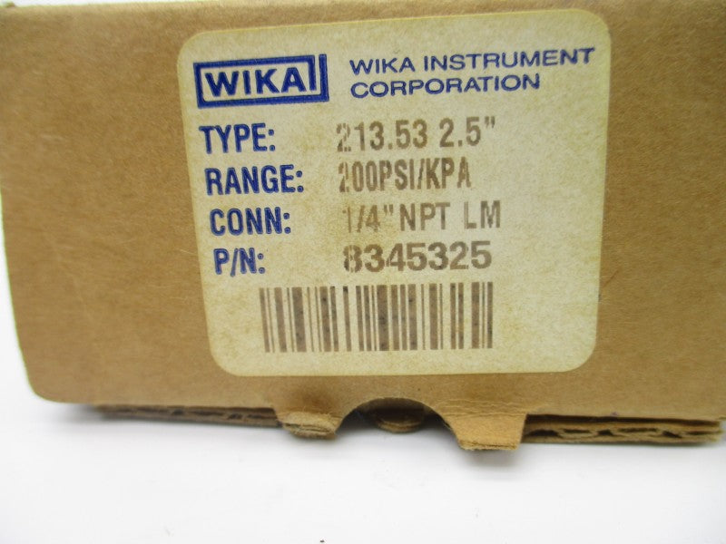 WIKA 8345325 200PSI NSMP