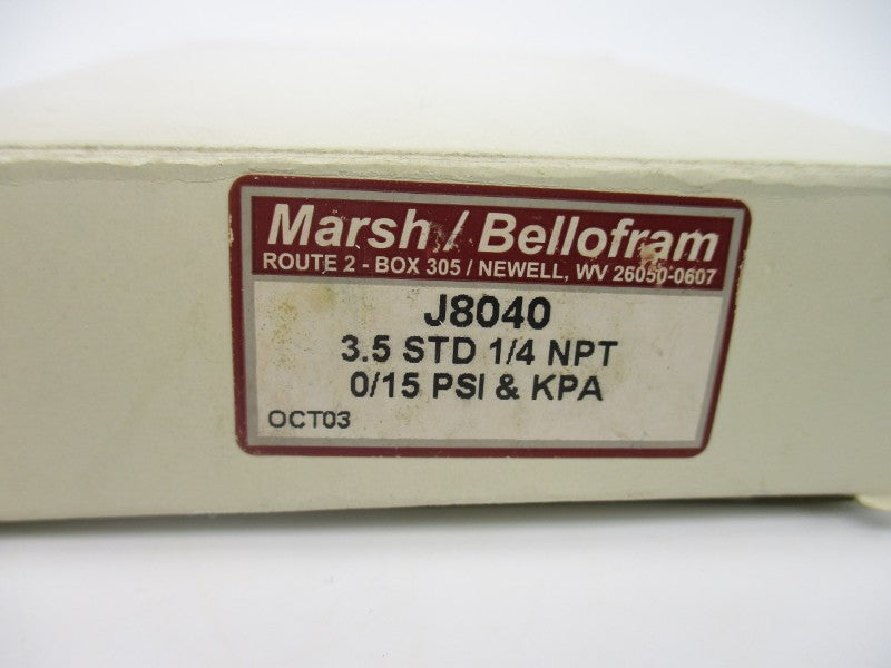 MARSH BELLOFRAM J8040 0-15PSI NSMP