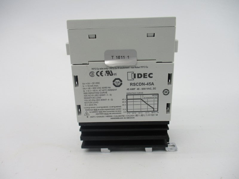 IDEC RSCDN-45A 48-600VAC 45A NSMP