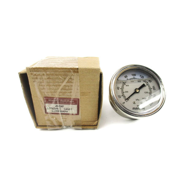 MARSH BELLOFRAM J6454P 0-200PSI 1/4" NSMP